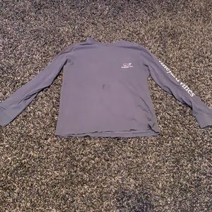 Blue long sleeve tee